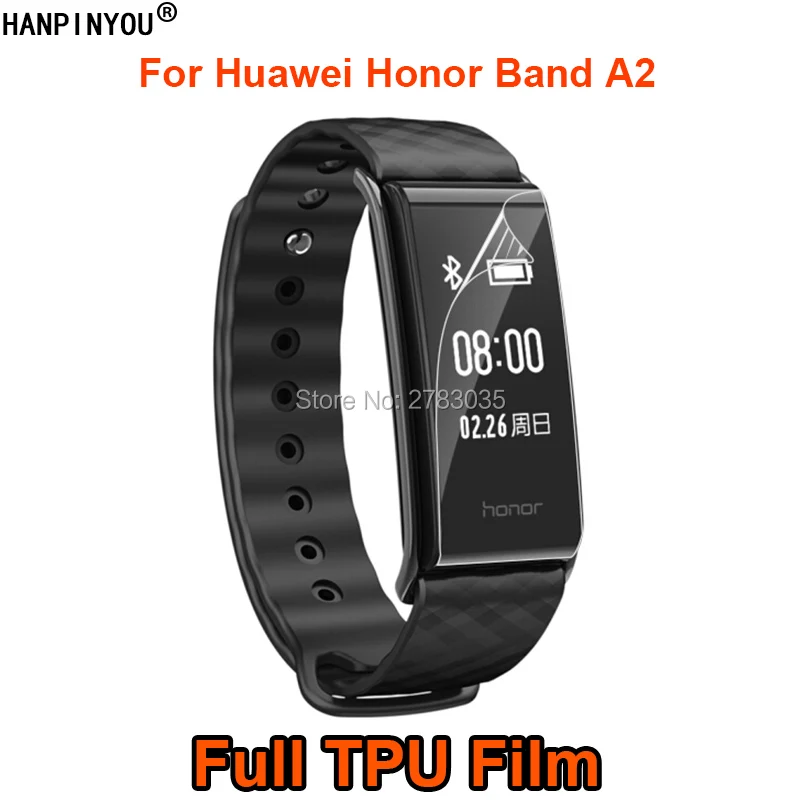 Спортивный ремешок для смарт-часов Huawei Honor Band A2 Мягкий ТПУ Полноэкранный