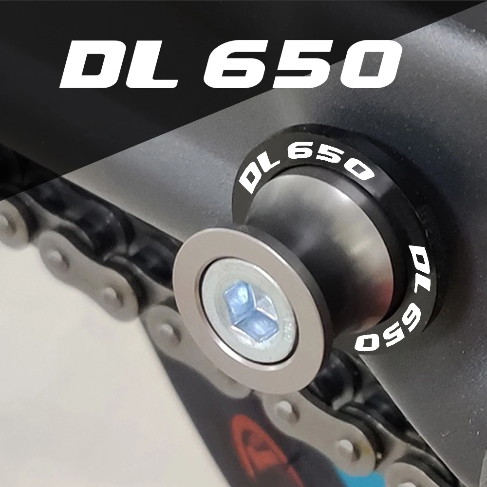 

For SUZUKI DL650 DL 650 V-Strom 2004-2017 2016 2015 Swingarm Spools Slider Rear Swing Arm Cover 8MM Stand Screws Paddock