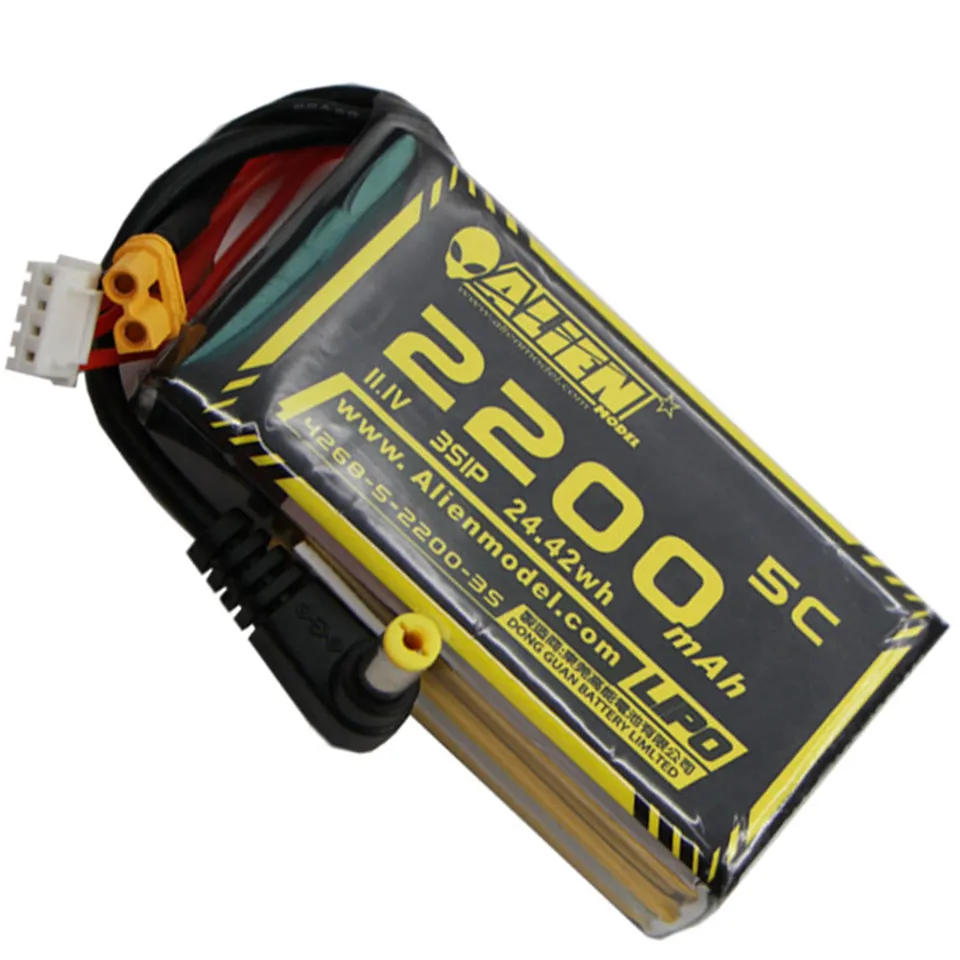 3S 11.1V 2200MAH 5C Lipo Battery XT30 DC5.5 Plug Connector for Fat Shark HDO2 DJI FPV Goggles Glasses Spare Parts | Игрушки и хобби