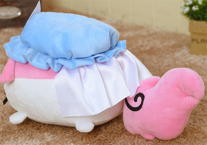 Cartoon Pink Handmade Plush Doll Toy Stuffed Anime TouHou Project Saigyouji Yuyuko Cosplay Accessories Decor Girl New Gifts