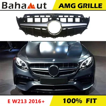 

One Bar Vertical Bars Front Grille for Mercedes Benz New E-Class W213 E200 E300 E320 2016+ Modify To E63 AMGS GT GTR Grill Style
