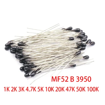 

500pcs MF52AT MF52 B 3950 NTC Thermistor Thermal Resistor 5% 1K 2K 3K 4.7K 5K 10K 20K 47K 50K 100K