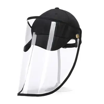 

Protective Cap Face Windproof Dustproof Hat Full Face Protection Detachable Shield ScreenAnti-Dust Safety Anti-fog Shield