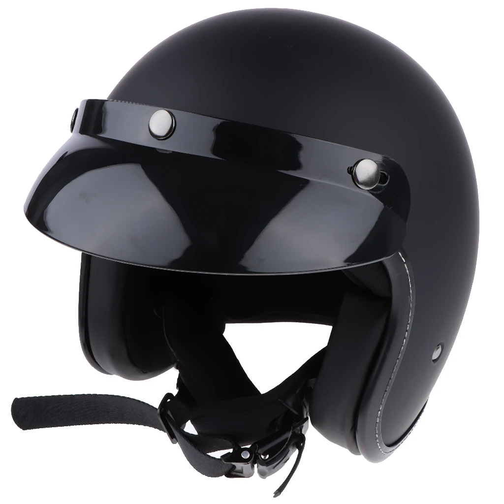 Ретро мотоциклетный полушлем capacetes ABS пластик с открытым лицом 3/4 велосипед-чоппер шлем DOT jet шлем