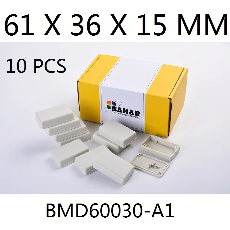 10pcs/lot plastic enclosure for electronics project abs wire junction box small ABS PCB board control switch distribution case |
