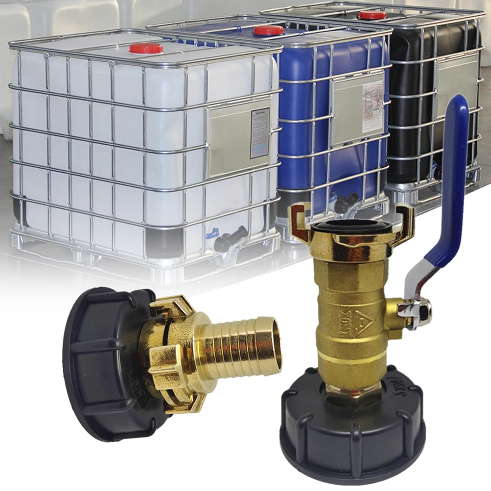 IBC T-barrel Connector S60 X 6 Thick Wire T-barrel Accessories Geka Head T-barrel Family Garden Water Connector