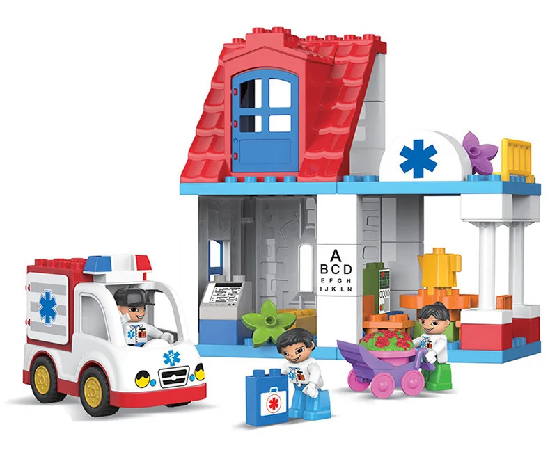 

Building Blocks Toy Set Sail City Rescue Large Particles Building Blocks Creative-Educational Assembled Toys