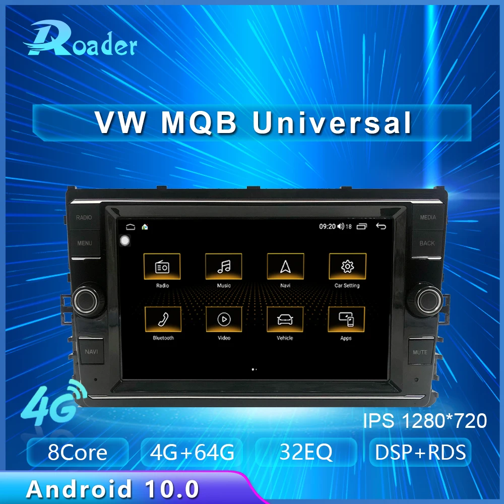 Автомобильный DVD плеер Roader Android10.0 5G Audio для Tiguan L Polo Golf 5 6 Passat B7 B8 MK7 Touran Seat VW 2018