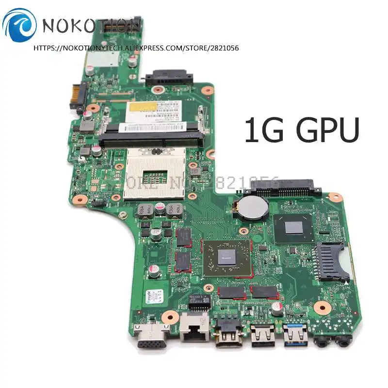 Материнская плата NOKOTION для ноутбука TOSHIBA Satellite S855 C855 L855 V000275020 HD 7610M 1 Гб | Компьютеры