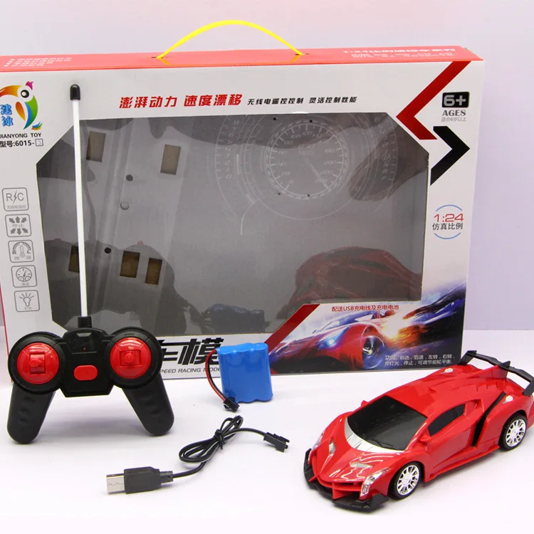 

Hot Sales 6015-2 Children'S Educational Steering Wheel Remote Control Car Model 1: 24 with Lights Hot Selling Toy