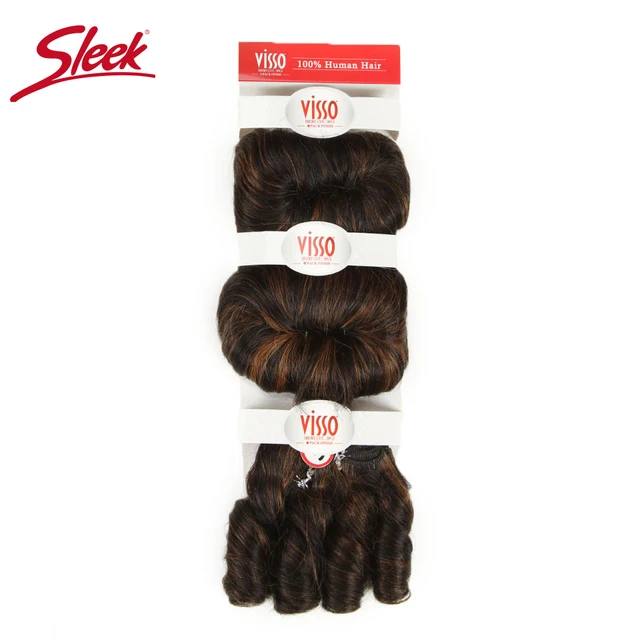 Sleek Hair Extension Color 2 Brown Bundles Remy Brazilian Hair