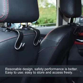 

Creative Car Seat Back Hooks Seat Back Hanger for Bag Handbag Purse Grocery Cloth Portable Multifunction Clips Car Styling