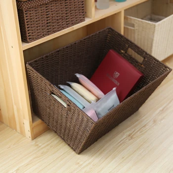 

Household Weave Rattan Plaited Articles Dirty Clothes Accept Basket Accept Basket Drawer Type Accept Box Toys Storage Box