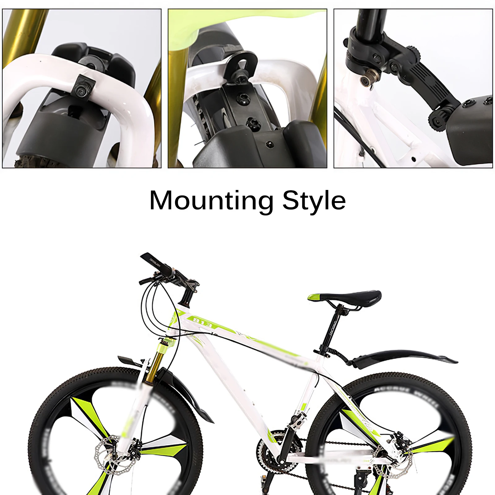 Jeu De Garde-boues Pour Vélo - Pneus 26" X 4.0" (fat Bike), Matière PP, Neuf, Choix De Couleur