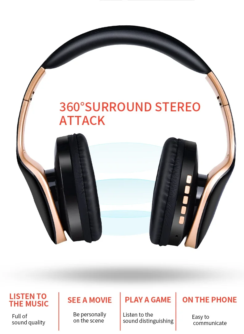 CLAITE SN-P18 беспроводные bluetooth наушники Складные стерео Hi-Fi 3,5 мм аудио TF карта игровые музыкальные наушники с микрофоном для ПК PUBG