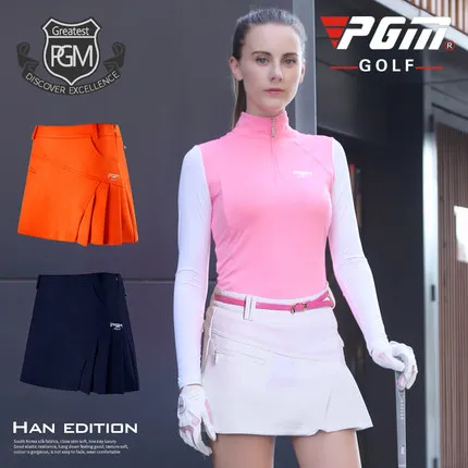 PGM юбка для гольфа, Женская плиссированная юбка на молнии с внутренней подкладкой, безопасные шорты, женская летняя юбка