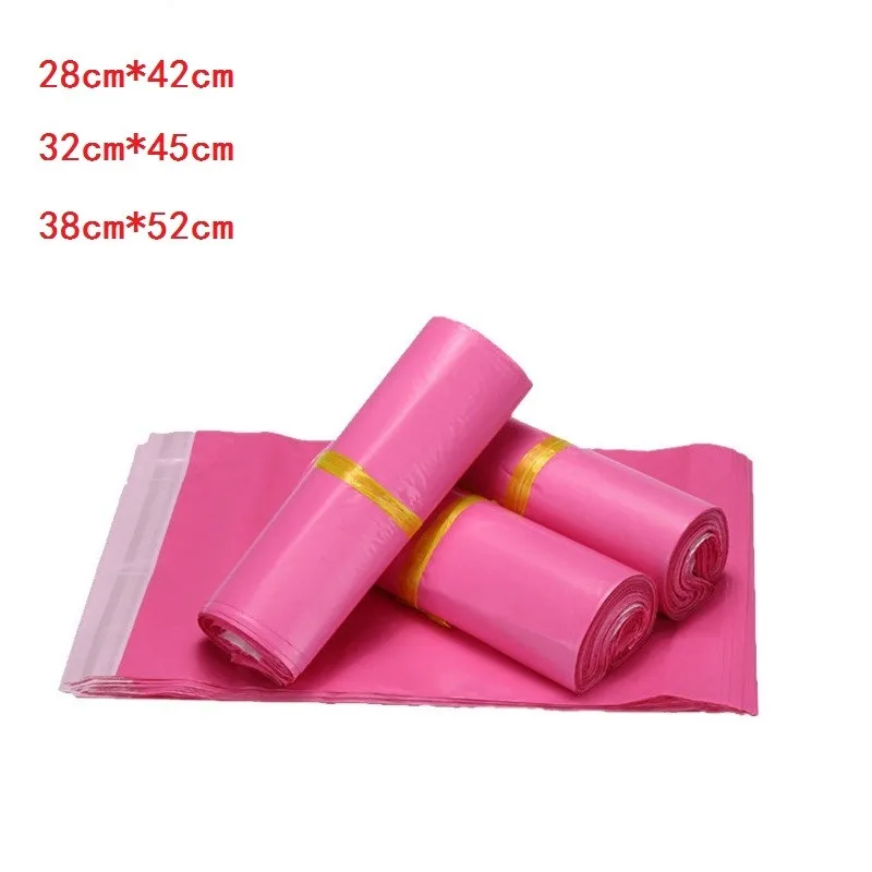 28-42-cm-32-45-cm-38-52-cm-Roze-Poly-Mailer-Enveloppen-Verzending-Tas-plastic (1)