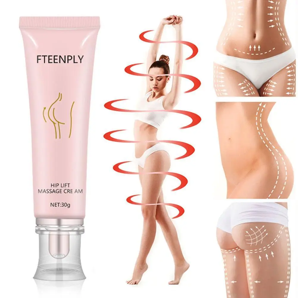 

FTEENPLY Hip Lift Massage Cream Natural Shea Butter Effective Firming Butt Anti-wrinkle Cream Buttock Extraction Enlargemen P5W3