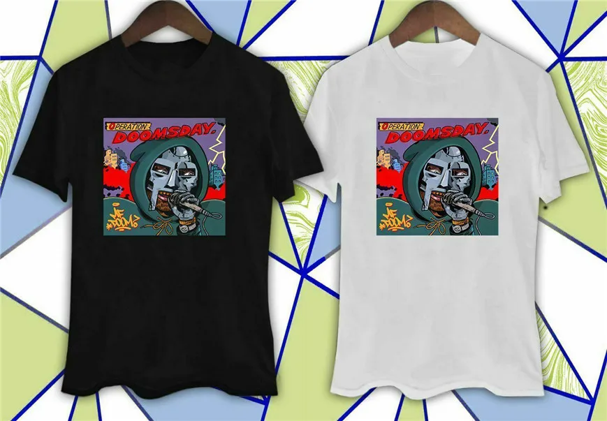 Mf Doom operation Doomsday Album Cover черно-белая () рубашка размер S-Xxxl Zm1 Унисекс Мужская и