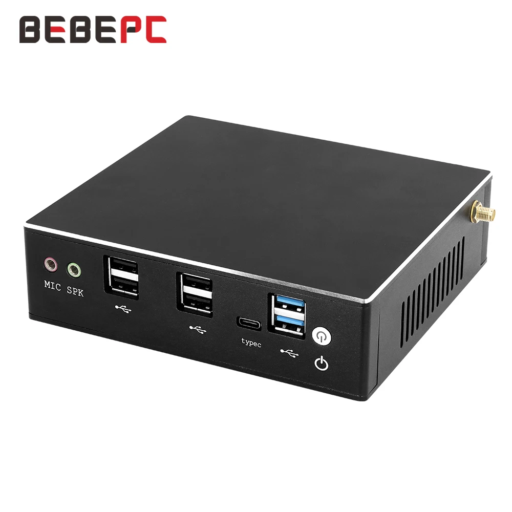 Мини ПК BEBEPC 10 го поколения DDR4 Intel Core i7 10510U 8550U i5 8250U двойная оперативная память 2 * LAN