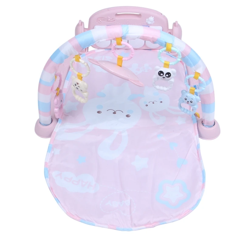 Детский игровой коврик, Детские GymToys 0-12 месяцев, мягкое освещение, музыкальные погремушки, игрушки для младенцев, игрушки для игры на пианино, тренажерный зал