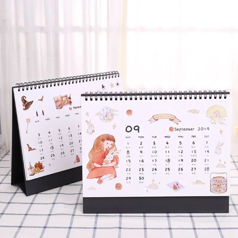 2020 воспоминание из детства устанавливаемый на стол рулонная бумага календарь с заметками ежедневного расписания Таблица планировщик