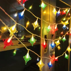 LED Lantern Battery Light Waterproof Decorative Lantern Garland Curtain New Year's Eve Garden Lights USB Red Lantern String Room