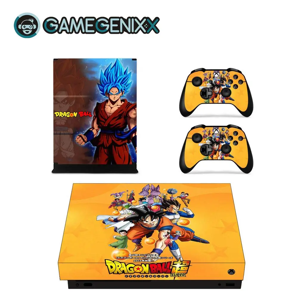 Dragon Ball Z GAMEGENIXX кожаный виток винилопласта с наклейкой для Xbox One X консоли и 2 контроллеров-Dragon Ball Z - Цвет: Dragon Ball Z
