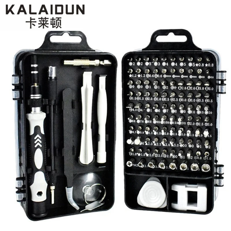 

KALAIDUN Screwdriver Set 115 In 1 Precision Torx Hex Screw Driver Bit Magnetic Insulated Bits Multitools Phone Repair Hand Tools