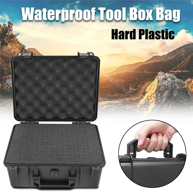 

Outdoor Hard Plastic Waterproof Storage Case Bag Tool Box Portable Organizer Impact Resistant Suitcase with Foam