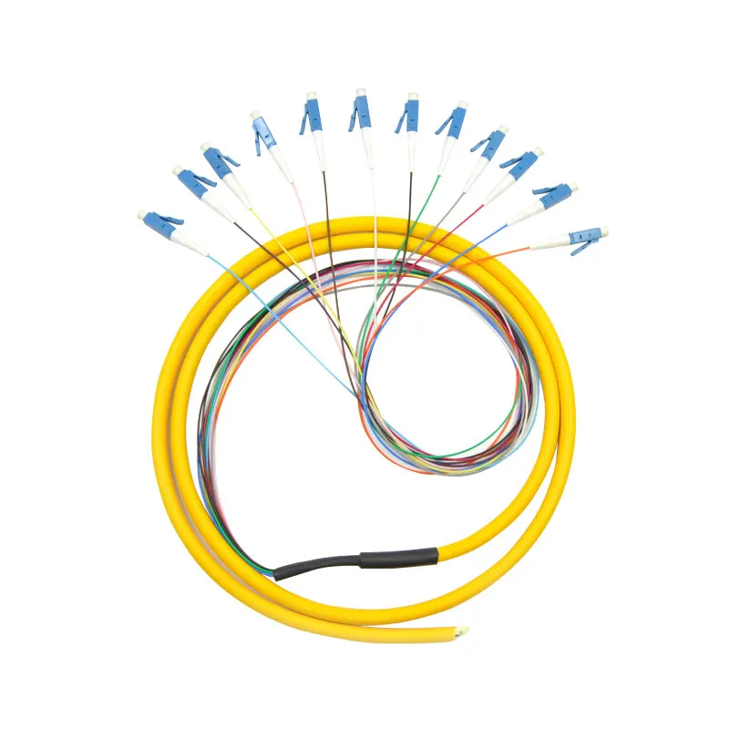 5 шт./лот 12 Strand 9/125 оптоволоконная косичка 1,5 m LC/UPC одиночный режим