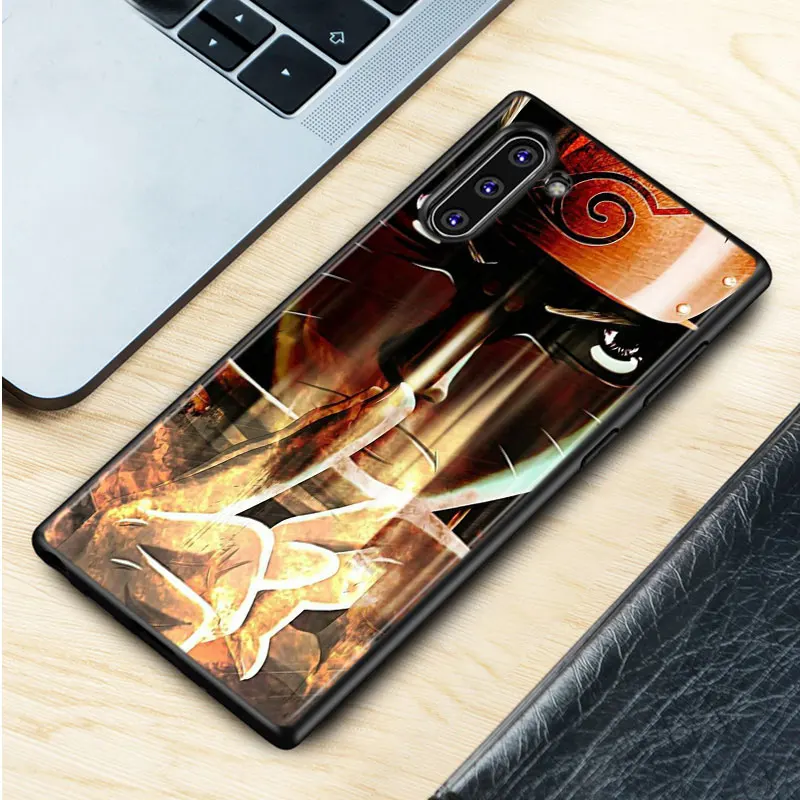 Черный силиконовый чехол аниме Наруто для samsung Galaxy Note 10Plus 10 Pro 9 8 S10 S9 S8 Plus S7 S6 Чехол Для Телефона - Цвет: Style 03