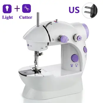 

1pcs Multifunction Electric Mini Handheld Sewing Machine With LED Light Lightweight Sewing Machine For Home Use Reverse Sewing