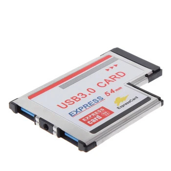 

Express Card High Speed Stable Adapter Durable Space Saving Plug And Play Fast Transfer Accessory USB Dual Port Hub