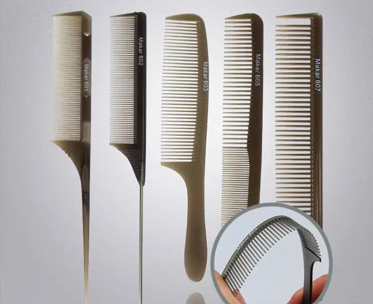 3 pcs comb hair massaging tool double sided tooth combs wide tooth comb dense hairdressing plastic 1pc Professional Hair Brush Salon Tail Styling Tools Make-up Combs Dense Tooth Division Hairdressing Comb