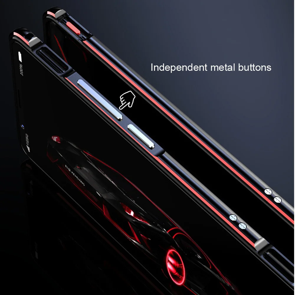 Для zte nubia red magic 3 чехол Роскошный глянцевый алюминиевый бампер чехол для nubia red magic3 крышка глобальной версии металлическая рамка