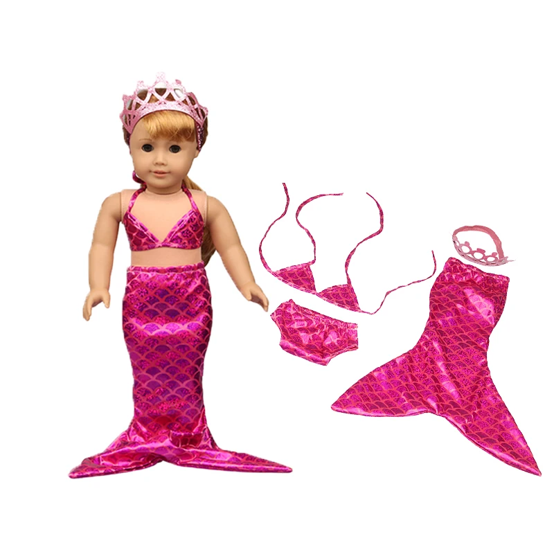 18inch 43cm Baby New Born Doll Clothes Accessories Make Up Mermaid Clothes Suit for Baby Kid Birthday&Festival Gift Panties plush doll accessories doll clothes accessories barbie doll clothes doll clothes doll accessories