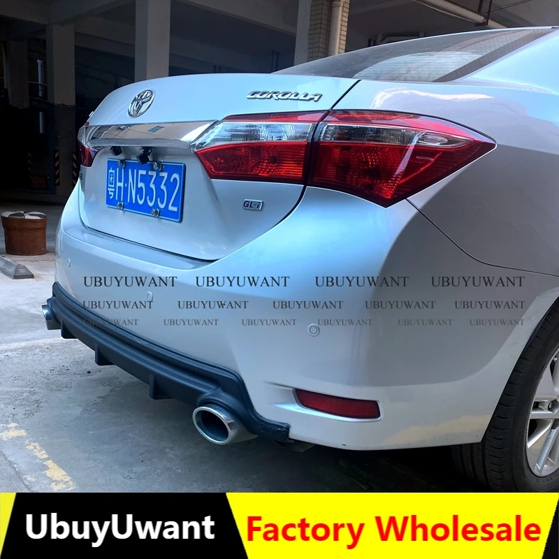 Защита заднего бампера UBUYUWANT для TOYOTA Corolla 2014-2017 декоративная накладка на бампер |
