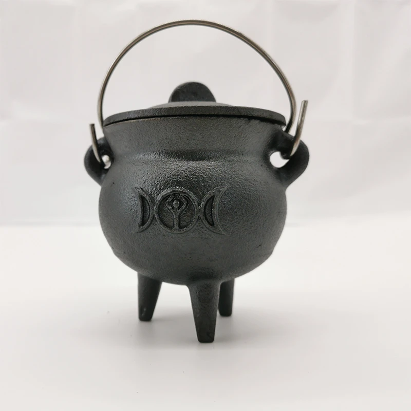 Wicca Wizard S Magic Pot Crucible Wax Table Witch Pot Burning Pot Cast Iron Three Legs Cauldron Soup Stock Pots Aliexpress