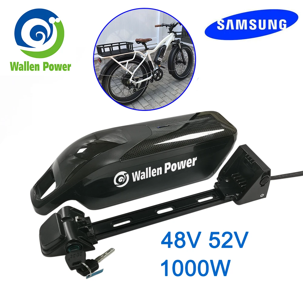 48V 14Ah 672Wh Dolphin eBike Battery 52V 728Wh Electric Bicycle Batteries with Samsung 35E Cell 1000W 750W 500W 350W Motor | Спорт и