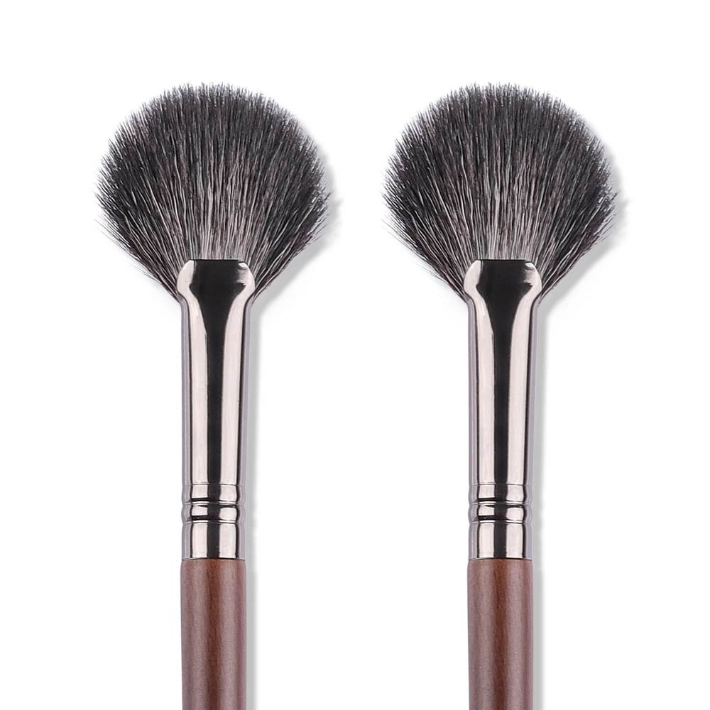 BETHY BEAUTY 2Pcs Eye Shadow Brush Natural Goat Hair  Cosmetics Beauty Tools Detail Brush Makeup Brush