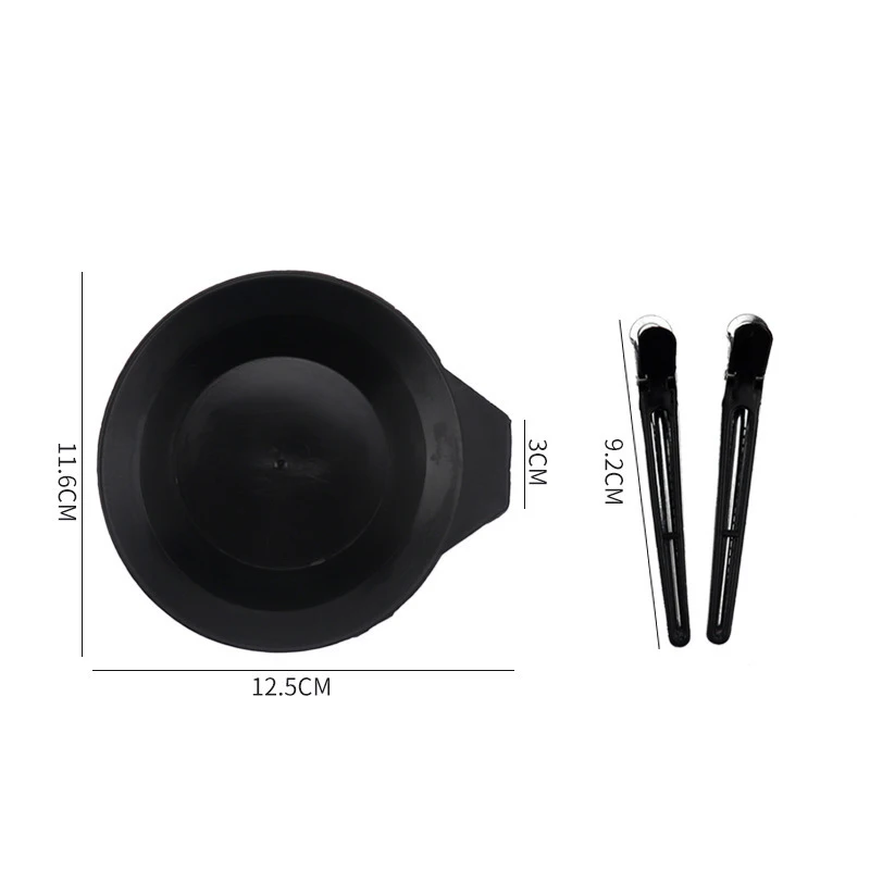 Description Picture 5 of item11pcs/set Hair Color Mixing Dye Kit Hair Clips Dyeing Brushes Tint Comb Mixing Bowl Ear Covers Gloves Hair Styling Accessories