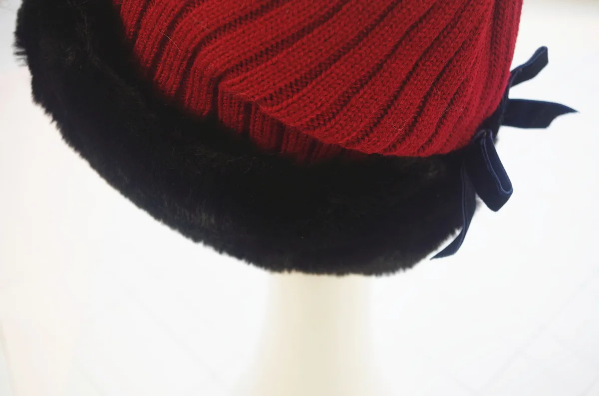 MYDC Gorros Mujer Invierno модные декоративные кепки с бантом женские теплые Высококачественные мягкие шапки из кроличьей шерсти теплые и ветрозащитные