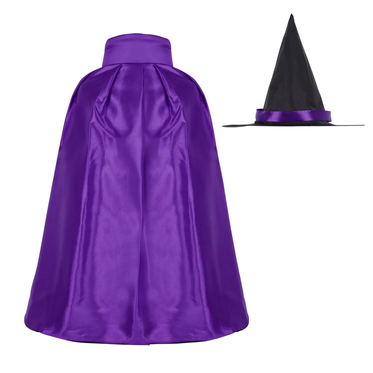 Детские маскарадные костюмы ведьмы на Хэллоуин, накидка со шляпой, комплект одежды для маскарада, вечерние наряды, Костюм Вампирши для ролевых игр, одежда