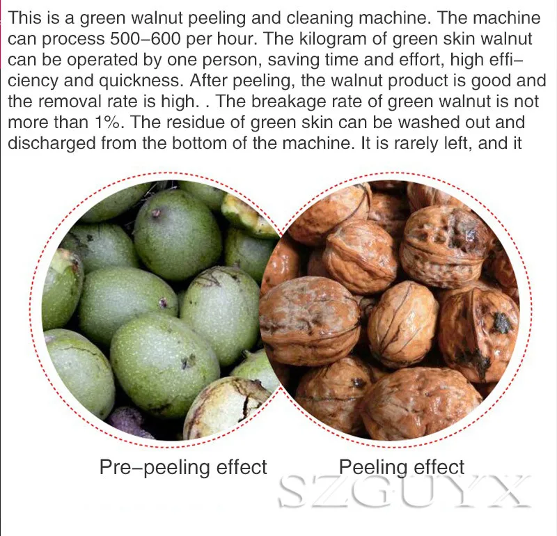 Зеленый грецкий орех пилинг машина свежий грецкий орех пилинг машина маленькая Бытовая грецкий орех пилинг машина
