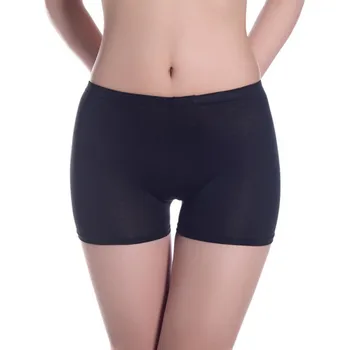 

Fashion New Women Casual Soft Elastic Waist Model Under Short Pants Solid Color Shorts Seamless Pants
