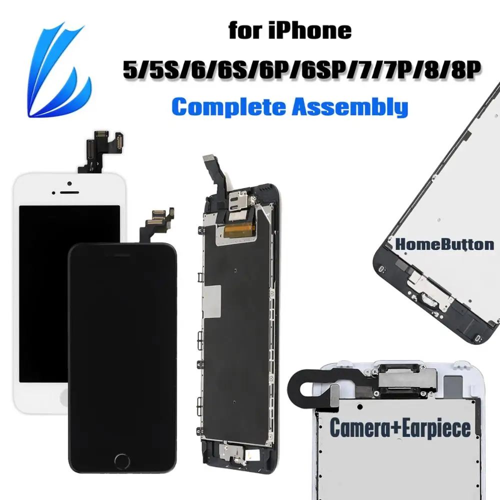 

100% Tested For iPhone 7 8 6 Plus 6s Complete Assembly Touch Screen LCD Replacement LCD Display Digitizer Assembly