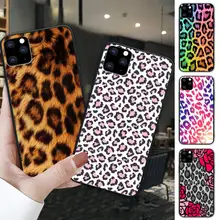 Classic Leopard Print For Girls Black Silicone Cover Case For Iphone Se 2020 6 6s 7 8 Plus X Xs Max Xr 11 12 Pro Max Funda