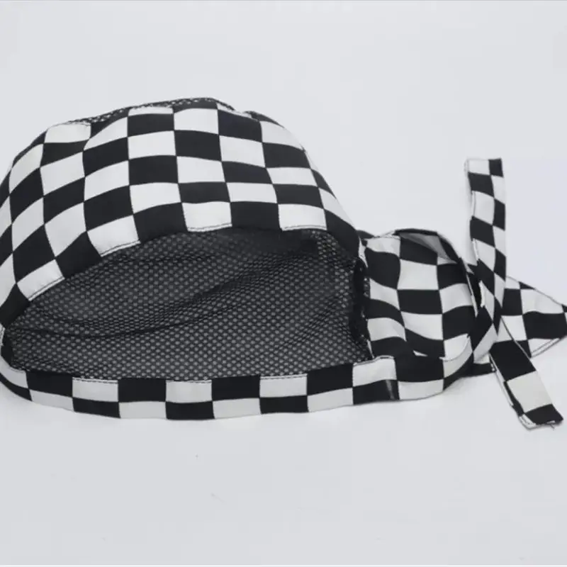 Adjustable Restaurant Chef Skull Cap Chef Mesh Hat Kitchen Cooking Hat for Adult Women Men