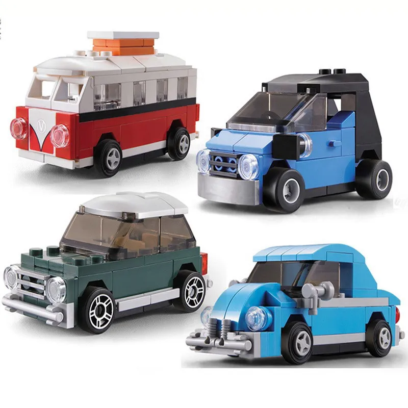

Decool Technic City Creator Mini Smart Beetle T1 Camper Van Figure Blocks Construction Bricks Toys For Children Compatible Legoe